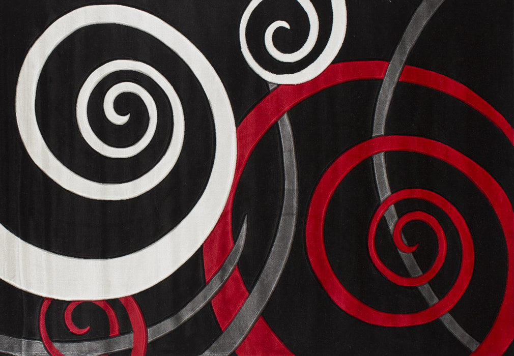 Black/Red Rug Orelsi Collection image