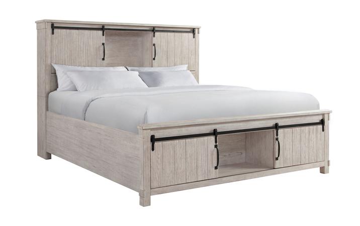 Scott White King Storage Bed image