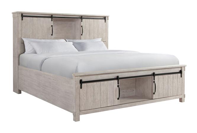 Scott White Queen Storage Bed image