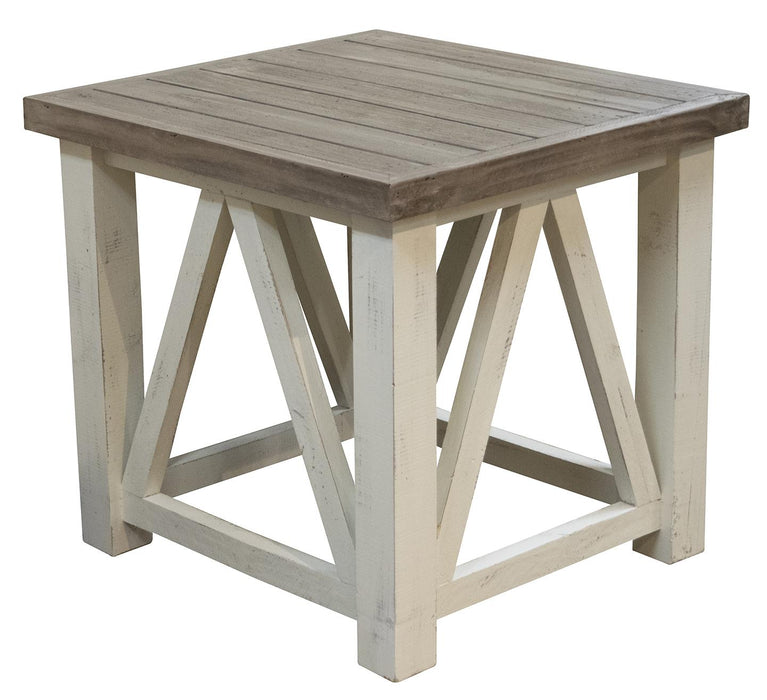 Spencer Granite White End Table image