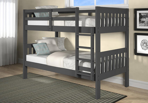 Gray Twin/Twin Complete Bunkbed image