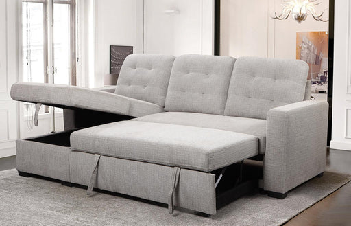 Flair Surge Ash 2Pc Sectional Sleeper image