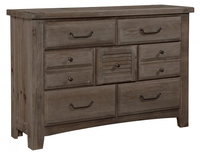 Lumbermill Saddle Grey Dresser W/ 7 Drawers image