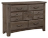 Lumbermill Saddle Grey Dresser W/ 7 Drawers image