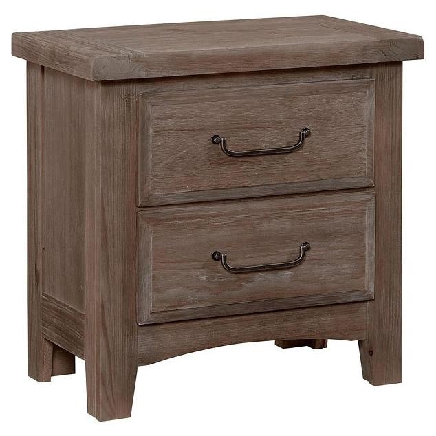 Lumbermill Saddle Grey Nightstand image