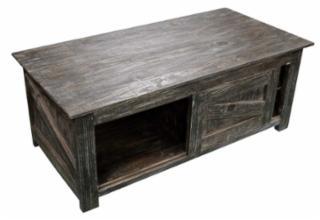 Barnwood Cocktail Table W/Sliding Barndoor image