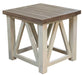 Spencer Granite White End Table image