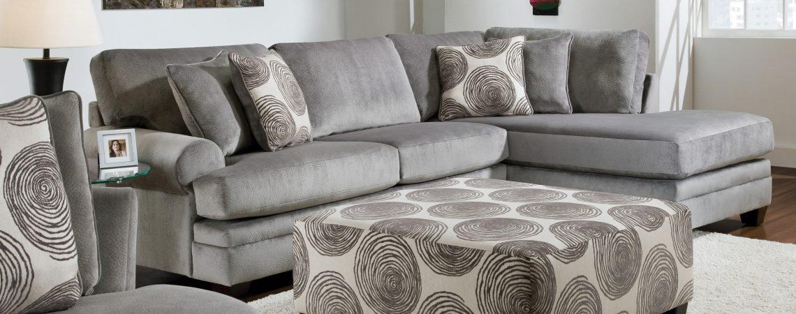 Big Swirl Ottoman (Groovy Navy) image