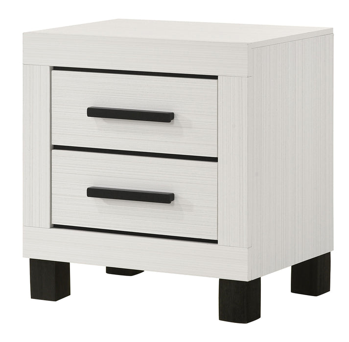 Salt Creek White Nightstand W/ Usb