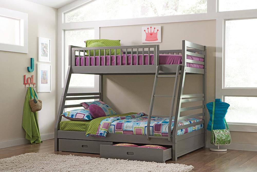 Ashton Twin Over Full 2-drawer Bunk Bed