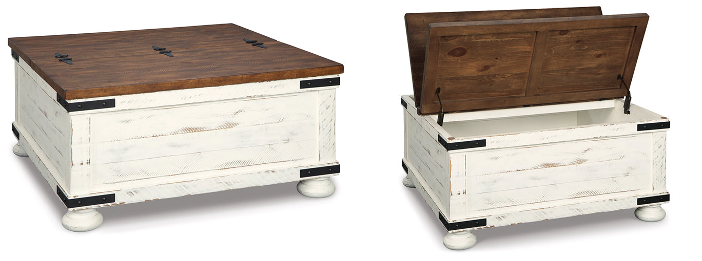 Westfield Whitewash Cocktail Storage Table