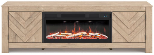 Cayboni 71" TV Stand with Electric Fireplace