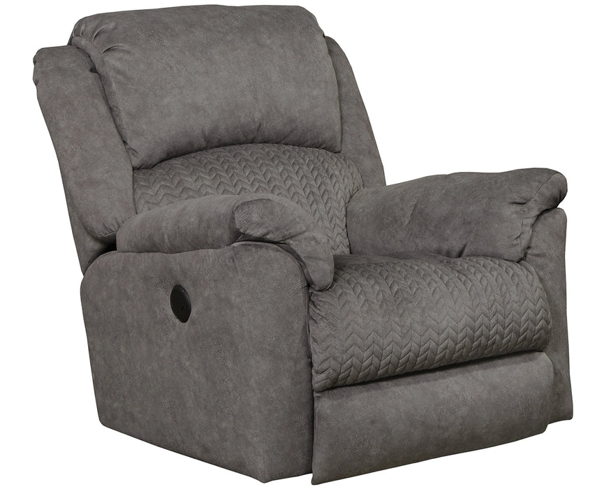 Malloy Graphite Power Rocker Recliner