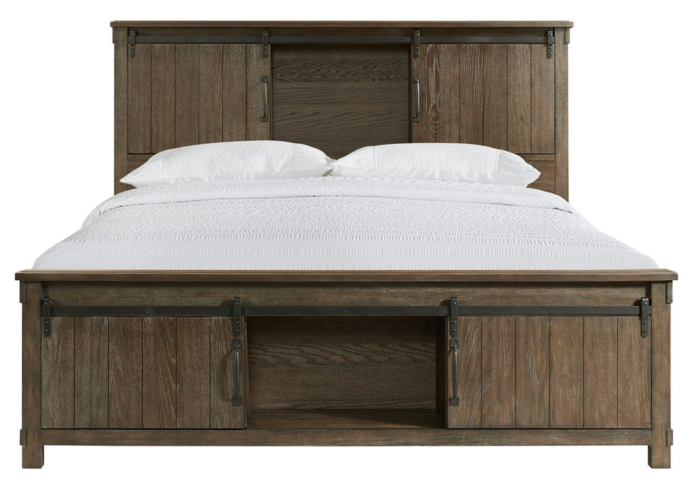 Scott Chocolate King Storage Bed