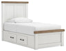 Ashley Savonport Twin Panel Bed with Storage
