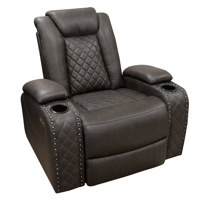 Omega Brown Power Recliner