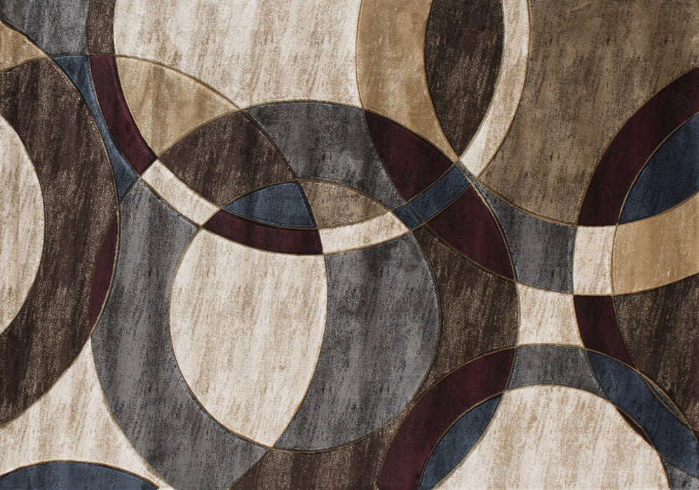 Beige/Dark Brown Rugorelsi Collection