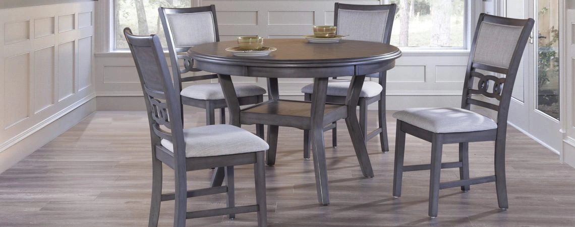 Gia Grey Dining Table & 4 Chairs