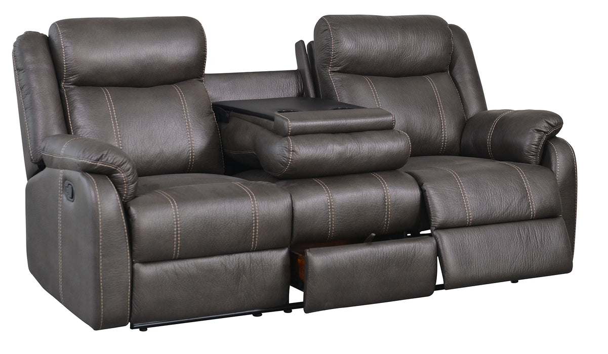 Gin Rummy Charcoal Reclining Sofa