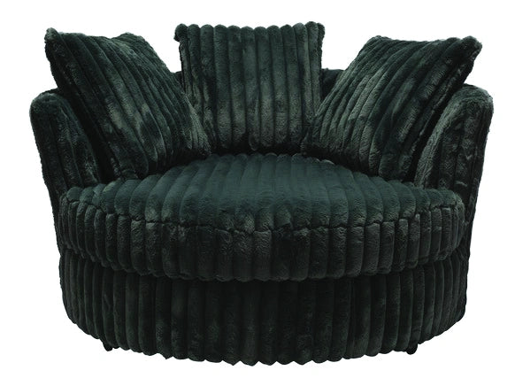 Galactic Charcoal Swivel Chair