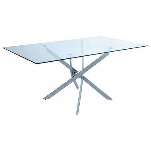 Nathan Contemporary Chrome Dining Table image