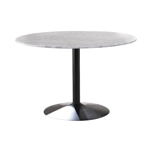 Modern White and Black Dining Table image
