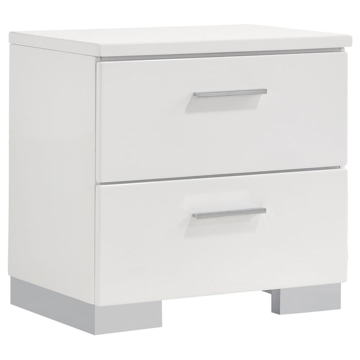 Felicity Contemporary Two Drawer Nightstand image