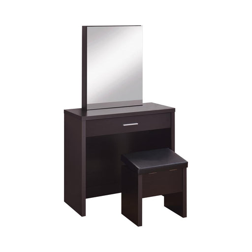 Cappuccino Vanity and Storage Bench image