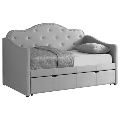 Pearlescent Grey Upholstered Daybed image